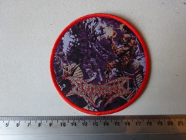 DISMEMBER - WHERE IRONCROSSES GROW ( RED BORDER ) WOVEN