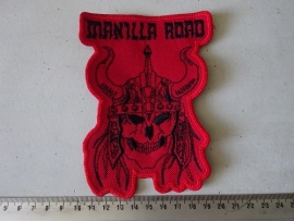 MANILLA ROAD - RED LOGO ( SHAPED ) TOP!