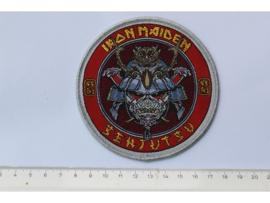 IRON MAIDEN - SENJUTSI ( WHITE BORDER ) WOVEN