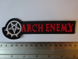 ARCH ENEMY - RED NAME + WHITE LOGO