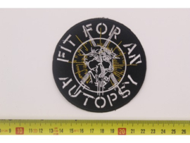 FIT FOR AN AUTOPSY - WHITE NAME LOGO