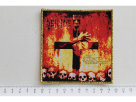 DEICIDE - STENCH OF REDEMPTION ( GOLD BORDER ) WOVEN