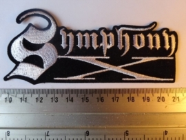 SYMPHONY X - WHITE LOGO ( SHAPED )