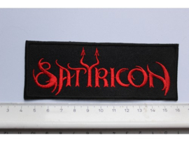 SATYRICON - RED NAME LOGO