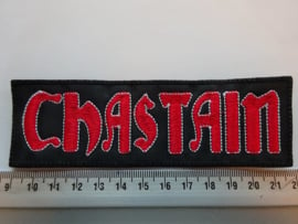 CHASTAIN - RED/WHITE NAME LOGO