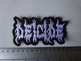 DEICIDE - WHITE NAME LOGO