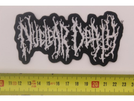 NUCLEAR DEATH - WHITE NAME LOGO