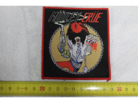 MOTLEY CRUE - CRUE ( RED BORDER ) WOVEN, LAST ONE!