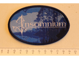 INSOMNIUM - IN THE HALLS OF AWAITING ( BLUE  BORDER ) WOVEN