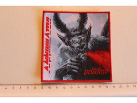ANNIHILATOR - FOR THE DEMENTED ( RED BORDER ) WOVEN