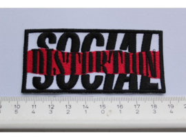 SOCIAL DISTORTION - RED/WHITE/BLACK NAME LOGO