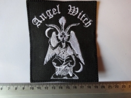 ANGEL WITCH - WHITE LOGO + BAPHOMET
