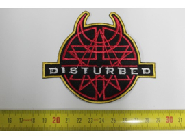 DISTURBED - RED/YELLOW/BLACK NAME LOGO