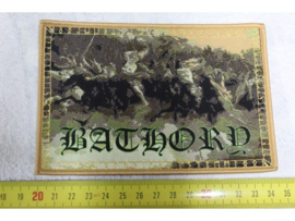 BATHORY - BLOOD FIRE DEATH ( BEIGE BORDER ) WOVEN