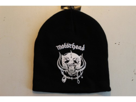 MOTORHEAD - WHITE NAME LOGO + SNAGGLETOOTH