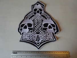 AMON AMARTH - 3 SKULLS + THOR HAMMER