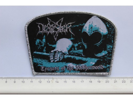DESASTER - TYRANTS OF THE NETHERWORLD ( SILVER BORDER ) WOVEN