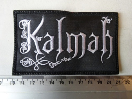 KALMAH - WHITE NAME LOGO ( UNCUT )