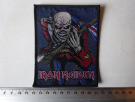 IRON MAIDEN - THE TROOPER ( BLACK BORDER ) WOVEN