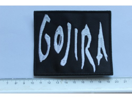 GOJIRA - WHITE NAME LOGO ( NON SHAPED )