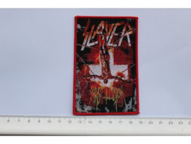 SLAYER - CHRIST ILLUSION ( RED BORDER ) WOVEN