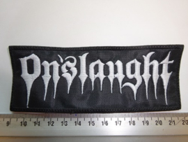 ONSLAUGHT - WHITE NAME LOGO