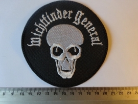 WITCHFINDER GENERAL - WHITE SKULL LOGO