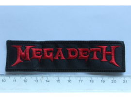 MEGADETH - RED NAME LOGO ( NON SHAPED )