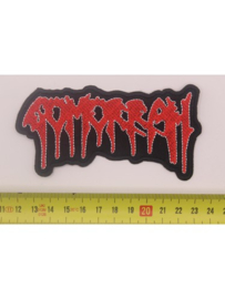 GOMORRAH - RED/WHITE NAME LOGO