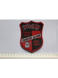 TANKARD - FRANKFURT AM MAIN ( RED BORDER ) WOVEN