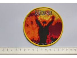KATATONIA - DISCOURAGED ONES ( YELLOW BORDER ) WOVEN