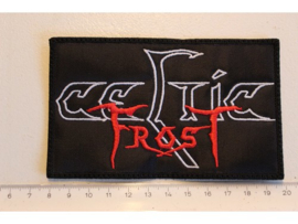 CELTIC FROST - WHITE/RED NAME LOGO ( UNCUT )