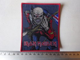 IRON MAIDEN - THE TROOPER  ( RED BORDER ) WOVEN