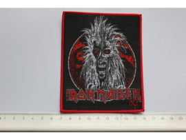 IRON MAIDEN - IRON MAIDEN 80'S ( RED BORDER ) WOVEN