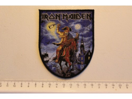 IRON MAIDEN - HERE COMES THE BRITAIN ( BLACK BORDER ) WOVEN