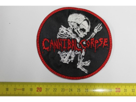 CANNIBAL CORPSE - RED NAME LOGO + FOETUS ( RED BORDER )