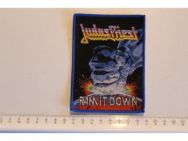 JUDAS PRIEST - RAM IT DOWN ( BLUE BORDER ) WOVEN