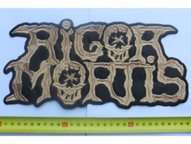 RIGOR MORTIS - BEIGE NAME LOGO