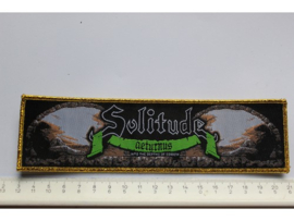 SOLITUDE AETURNUS - INTO THE DEPTHS OF SORROW ( GOLD GLITTER BORDER ) WOVEN