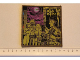 IRON MAIDEN - WOMAN IN UNIFORM ( BEIGE BORDER ) WOVEN