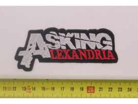 ASKING ALEXANDRIA - WHITE/RED NAME LOGO