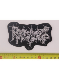 REGURGITATE - WHITE NAME LOGO