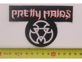 PRETTY MAIDS - WHITE/RED NAME LOGO