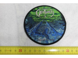 OBITUARY - FROZEN IN TIME ( BLACK BORDER ) WOVEN