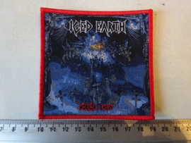 ICED EARTH - HORROR SHOW ( RED BORDER ) WOVEN