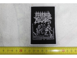 MORBID ANGEL - ABOMINATIONS OF DESOLATION ( WHITE BORDER ) WOVEN