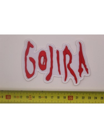 GOJIRA - RED/WHITE NAME LOGO