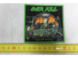 OVERKILL - UNDER THE INFLUENCE ( GREEN BORDER ) WOVEN