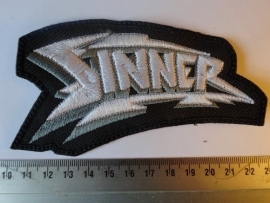 SINNER - WHITE/GREY LOGO