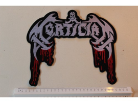 MORTICIAN - RED/WHITE BLOODY NAME LOGO